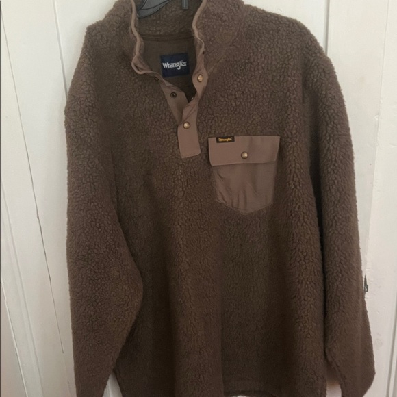 Wrangler Chocolate Fleece Pullover